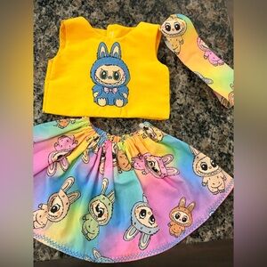 Colorful LaBubu 18 inch Doll Outfit Set